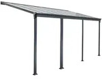 Home Deluxe Terrassen&uuml;berdachung, Grau, Kunststoff, 618x278x303 cm, Sonnen- &