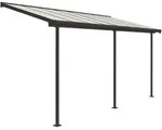 Terrassen&uuml;berdachung, Grau, Metall, 447x257x230 cm, Sonnen- & Sichtschutz