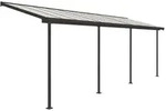 Terrassen&uuml;berdachung, Grau, Metall, 670x257x230 cm, Sonnen- & Sichtschutz