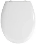 Wenko Wc-Sitz, Wei&szlig;, Metall, Kunststoff, 37x44.5 cm, Deckel mit Absenkautomatik,