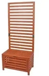 Gardenson Sichtschutz, Eukalyptusholz, Holz, Eukalyptusholz, Hartholz, 76x180x45 cm,