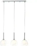 Brilliant Pendelleuchte, Wei&szlig;, Metall, 66x120x16 cm, Lampen & Leuchten,