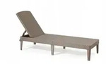 Kadax Gartenliege, Cappuccino, Kunststoff, 58x151 cm, Gartenm&ouml;bel, Gartenliegen