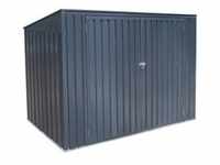 Mülltonnenbox, Dunkelgrau, Metall, 235x131x100 cm, Aufbewahrung & Schutzhüllen