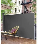 Modante Seitenmarkise, Anthrazit, Metall, Textil, 350x200 cm, Sonnen- & Sichtschutz,