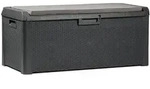 Kissenbox, Anthrazit, Kunststoff, 1 F&auml;cher, 148x72x64 cm, Aufbewahrung &
