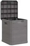 vidaXL Garten-Aufbewahrungsbox, Braun, Kunststoff, 42.5x50x44 cm, Aufbewahrung &