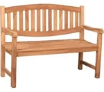 Mr. Deko Gartenbank, Natur, Holz, einzeln stellbar, 120x94x54 cm, Gartenm&ouml;bel,