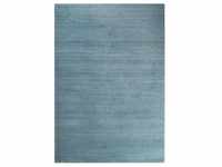 Esprit Hochflorteppich, Blau, Textil, Uni, rechteckig, 70x140 cm, Textiles Vertrauen