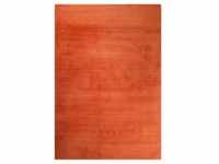 Esprit Hochflorteppich, Orange, Textil, Uni, rechteckig, 70x140 cm, Textiles
