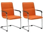 CLP Schwingstuhl, Orange, Metall, 57x92x59 cm, Esszimmer, St&uuml;hle,...