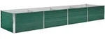 vidaXL Garten-Hochbeet, Gr&uuml;n, Metall, Rechteckig, 80x45x320 cm, Gartenzubeh&ouml;r,