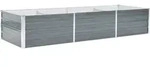 vidaXL Hochbeet, Grau, Metall, 80x45x240 cm, Gartenzubeh&ouml;r, Hochbeete