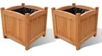 vidaXL Holz-Hochbeet, Braun, Holz, Quadratisch, 30x30x30 cm, Gartenzubeh&ouml;r,