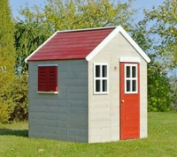 XXXLutz SPIELHAUS Natur, Rot 120x155x120 cm