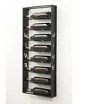 DanDiBo Weinregal, Schwarz, Metall, 7x88x8 cm, Wohnzimmer, Regale, Weinregale
