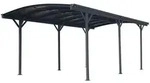 Carport, Metall, 300x220x576 cm, Sonnen- & Sichtschutz, Pavillons & Pergolas,
