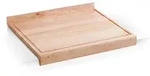 Zeller Present Schneidebrett, Natur, Holz, Buche, 48x41x1 cm, Saftrille,