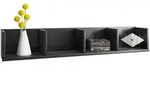 Mid.you Wandregal, Schwarz, Holzwerkstoff, 97x15x17 cm, Wohnzimmer, Regale,