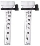 Relaxdays Regenmesser, Transparent, Kunststoff, 24.5 cm, Gartenzubeh&ouml;r, Gartendeko