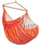 La Siesta H&auml;ngesessel Comfort Outdoor, Gelb, Orange, Rot, Hellgrau, Holz, Textil,
