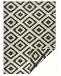 Hanse Home Outdoorteppich Twin, Creme, Schwarz, Kunststoff, Raute, rechteckig,