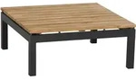 Siena Garden Loungetisch, Anthrazit, Teak, Holz, Teakholz, quadratisch, eckig,