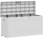 vidaXL Garten-Aufbewahrungsbox, Grau, Kunststoff, 117x56x45 cm, Aufbewahrung &