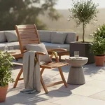 Gardenson Gartenklappsessel Paraiba, Akazie, Holz, Akazie, massiv, eckig, 63x114x95