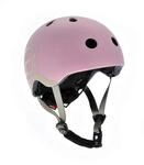 Scoot and Ride Kinderhelm Safety Helmet, Rosa, Hellgrau, Kunststoff, Textil, Gr.