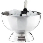 Relaxdays Sektk&uuml;hler, Silber, Metall, 23.5 cm, Essen & Trinken, Barausstattung