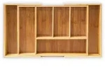 Relaxdays Besteckkasten, Hellbraun, Holz, 48.5x5x28 cm, K&uuml;chenzubeh&ouml;r,