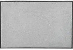 wash+dry FU&szlig;MATTE, Grau, Textil, Uni, rechteckig, 75x120 cm, Textiles Vertrauen -