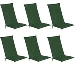Beautissu Hochlehnerauflage, Dunkelgr&uuml;n, Textil, 6-Sitzer, F&uuml;llung:...