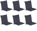 Beautissu Niederlehnerauflage, Dunkelblau, Textil, 6-Sitzer, F&uuml;llung: Polyurethan