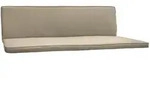 Beautissu Auflage, Natur, Textil, 100x6x180 cm, Outdoor-Kissen