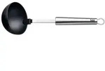 Silit Sch&ouml;pfl&ouml;ffel, Schwarz, Metall, Kunststoff, 30 cm, Aufh&auml;nge&ouml;se, Kochen,