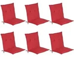 Beautissu Niederlehnerauflage, Rot, Textil, 6-Sitzer, F&uuml;llung: Polyurethan (Pur),