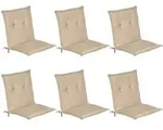 Beautissu Niederlehnerauflage, Natur, Textil, 6-Sitzer, F&uuml;llung: Polyurethan...