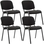 CLP Besucherstuhl, Schwarz, Metall, 53x83x53 cm, Arbeitszimmer, Besucherst&uuml;hle