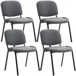 CLP Besucherstuhl, Grau, Metall, 53x83x53 cm, Arbeitszimmer, Besucherst&uuml;hle