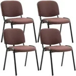 CLP Besucherstuhl, Braun, Metall, 53x83x53 cm, Arbeitszimmer, Besucherst&uuml;hle