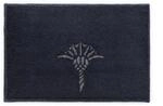 Joop! Badteppich Cornflower, Schwarz, Textil, Blume, rechteckig, 50x60 cm, Made in