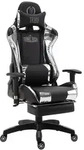 CLP Gamingstuhl, Wei&szlig;, Schwarz, Kunststoff, 67x132x58 cm, Kinder- &...