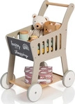 MUSTERKIND KINDEREINKAUFSWAGEN Grau, Natur 30.5x61x47 cm