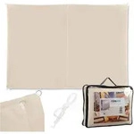 Relaxdays Sonnensegel, Beige, Textil, Metall, 300x200 cm, Sonnen- & Sichtschutz,