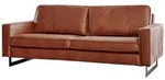 Kawola Sofa, Braun, Metall, Echtholz, 3-Sitzer, F&uuml;llung: Kaltschaum, Kufe,...