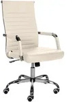 CLP Drehstuhl, Creme, Metall, 51x98x63 cm, Arbeitszimmer, B&uuml;rost&uuml;hle, Drehst&uuml;hle