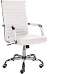 CLP Drehstuhl, Wei&szlig;, Metall, 51x98x63 cm, Arbeitszimmer, B&uuml;rost&uuml;hle, Drehst&uuml;hle
