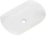 Mid.you Waschbecken, Wei&szlig;, Keramik, 50x12.5x31.5 cm, Badezimmer, Waschbecken &